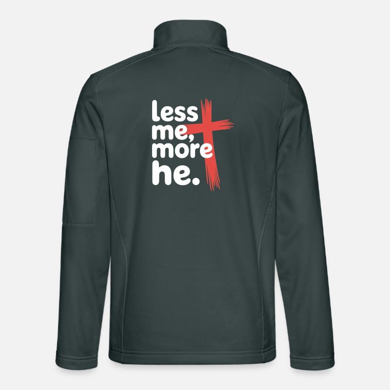 Moins moi plus Il Foi chrétienne Veste en tissu softshell Unisexe