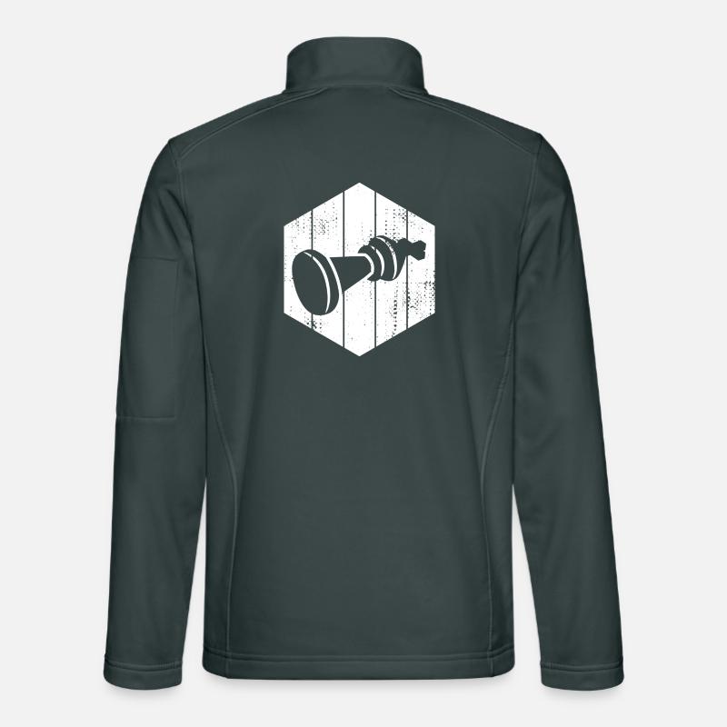 Dessin de pièces d’échecs Veste en tissu softshell Unisexe