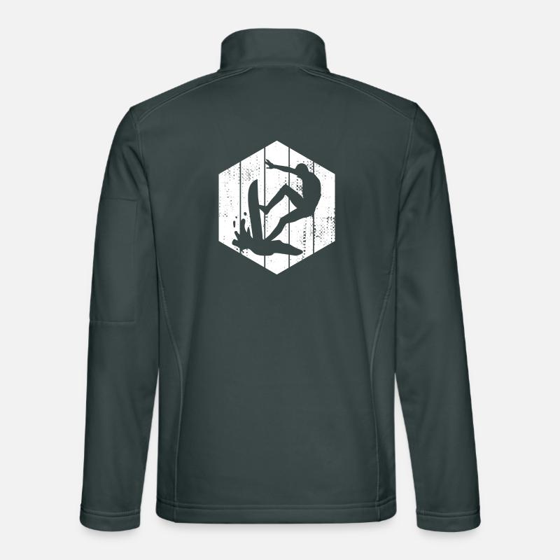 Surfer Sketch Unisex Softshell Jacket