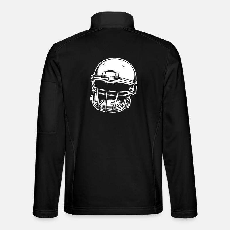 Football Helm - Unisex Softshelljacke - Schwarz