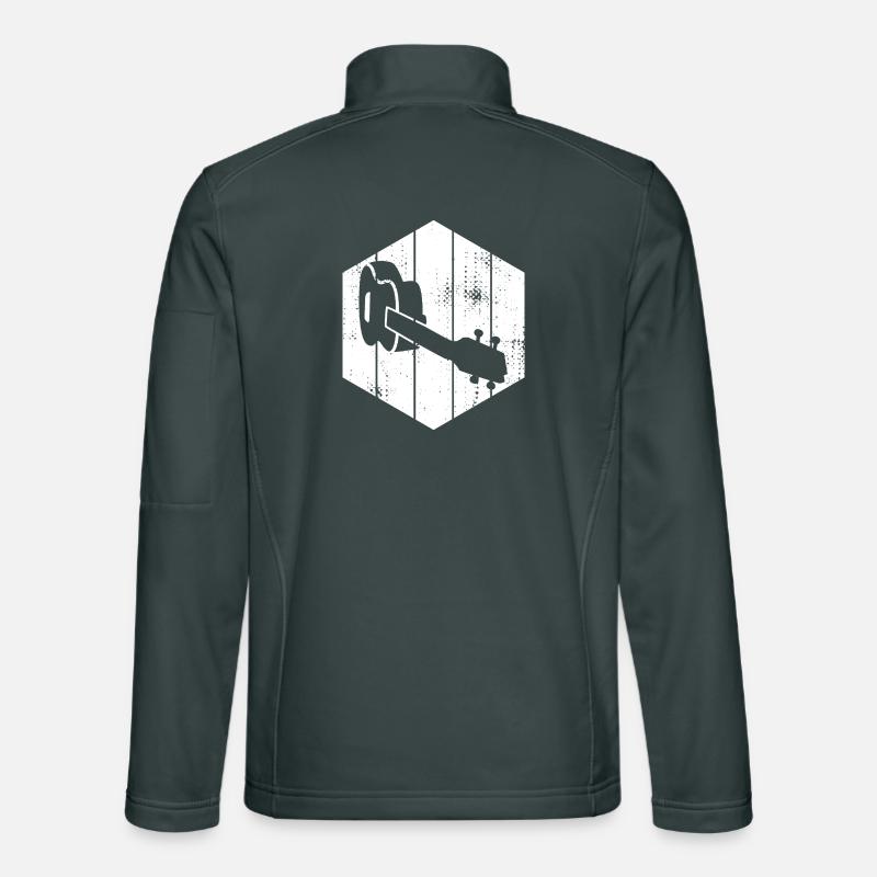 Ukulele Drawing Unisex Softshell Jacket