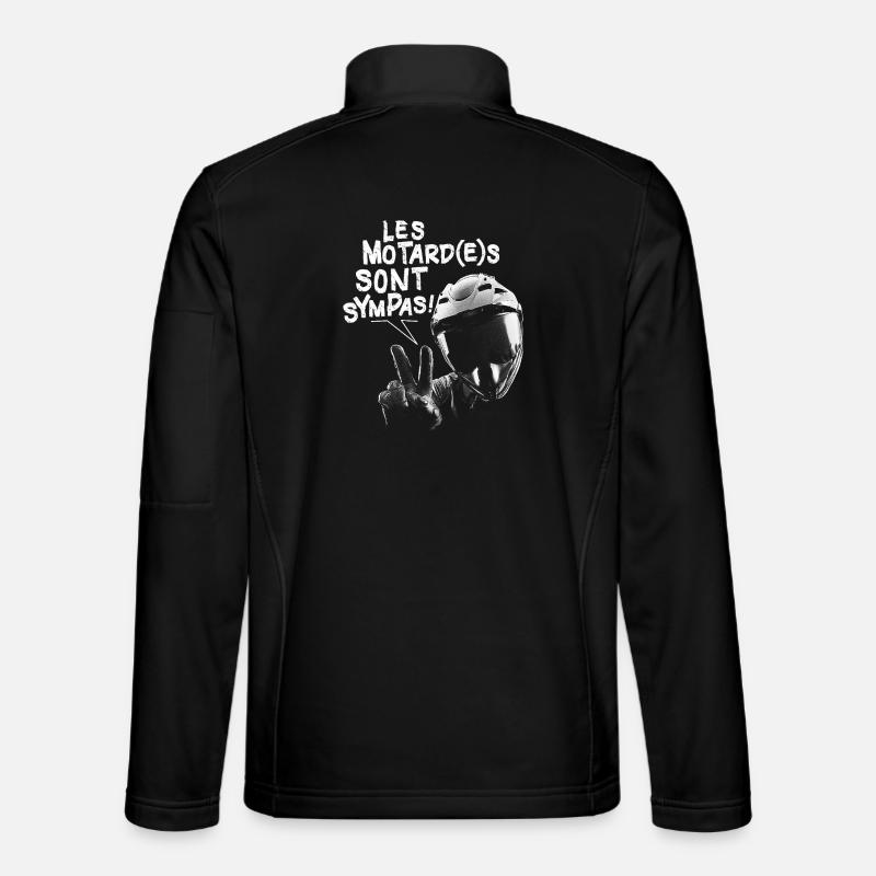 Motorrad Biker Zitat Biker Biker - Unisex Softshelljacke - Schwarz