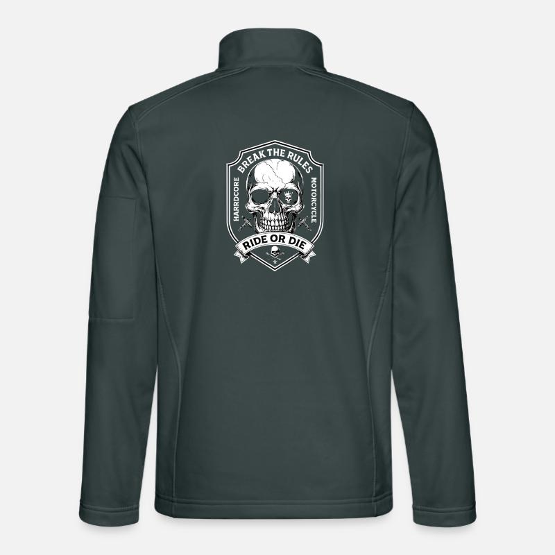 Motorradfahrer Biker Chopper Break The Rules  Unisex Softshelljacke