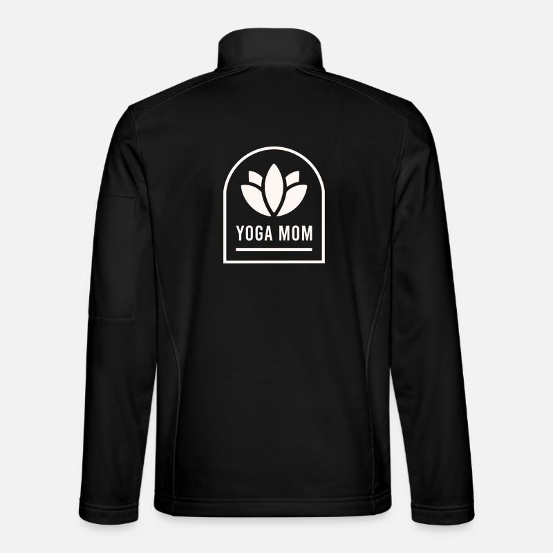 Yoga-Mama Yogi-Mutter - Unisex Softshelljacke - Schwarz