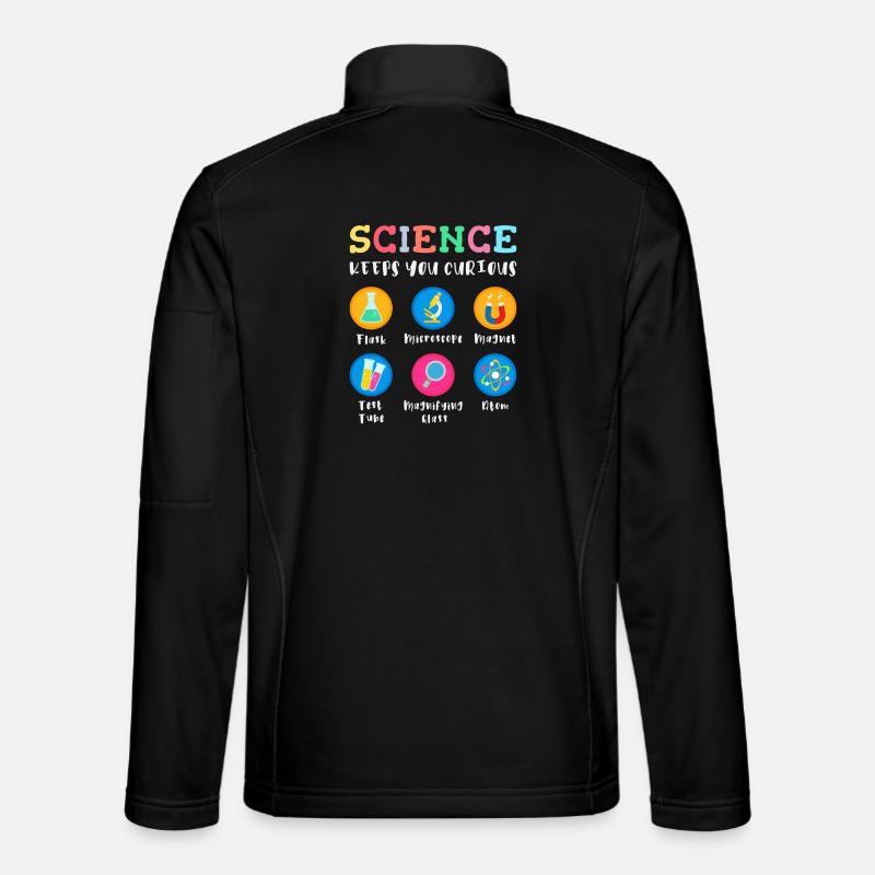 La science suscite la curiosité - Veste en tissu softshell Unisexe - noir