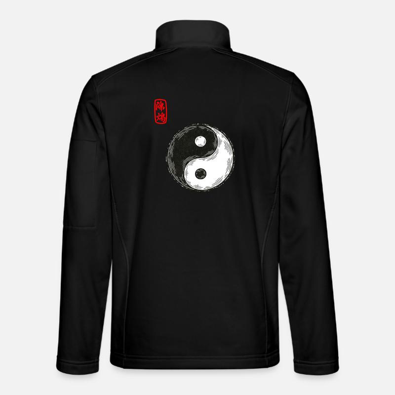 Yin und Yang Unisex Softshelljacke