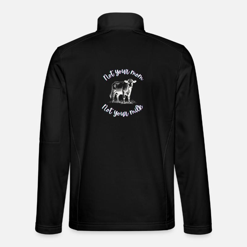 Nicht deine Mutter, nicht deine Milch - Unisex Softshelljacke - Schwarz
