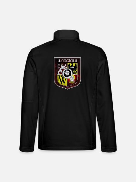 Wroclaw - Poland - Unisex Softshell Jacket - black - Back