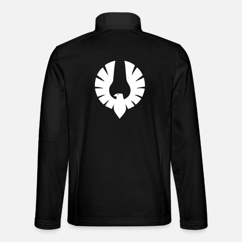 Adler in Kreisform - Unisex Softshelljacke - Schwarz