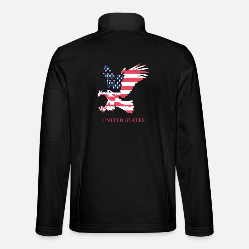 American Adler - Unisex Softshelljacke - Schwarz
