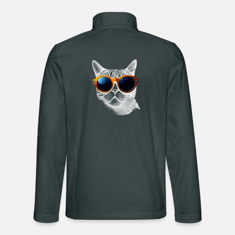 Ambiance de chat cool Veste en tissu softshell Unisexe