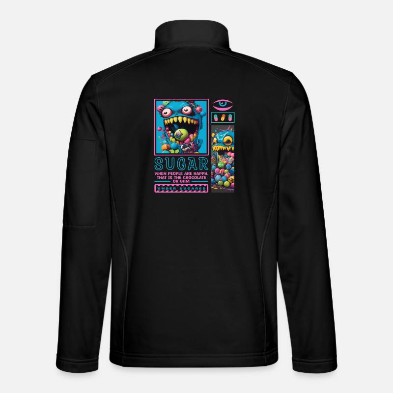 Candy Monsters - Unisex Softshell Jacket - black