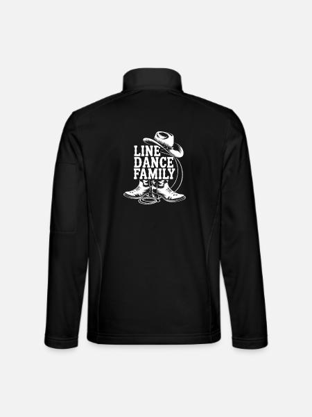 Line Dance Family Western - Unisex Softshell Jacket - black