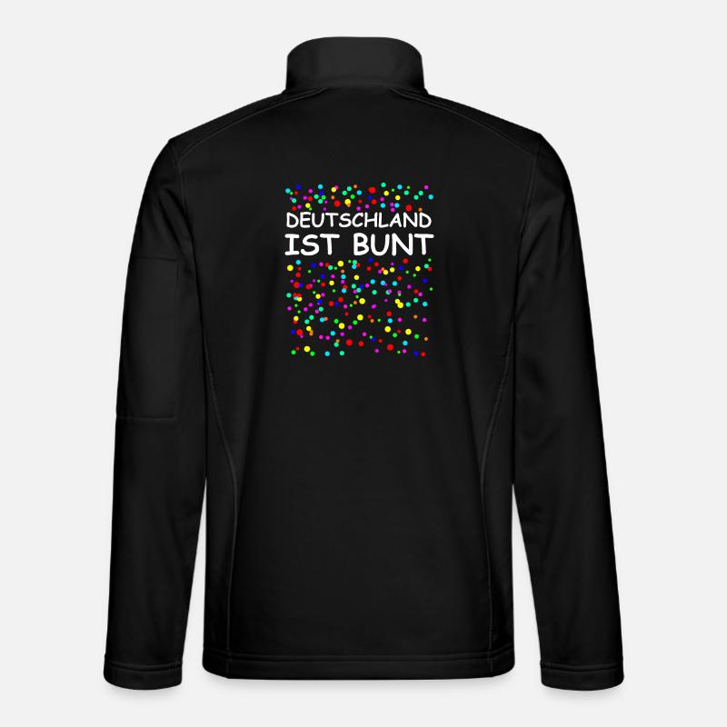 Deutschland Ist Bunt - Unisex Softshelljacke - Schwarz
