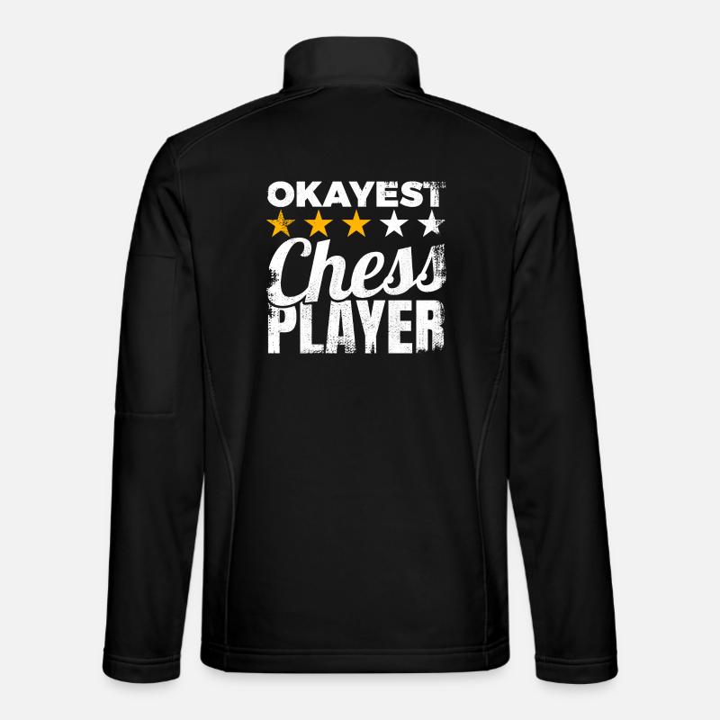 Okayest Chess Player - Unisex Softshell Jacket - black