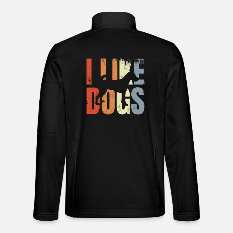 I Like Dogs - Unisex Softshell Jacket - black