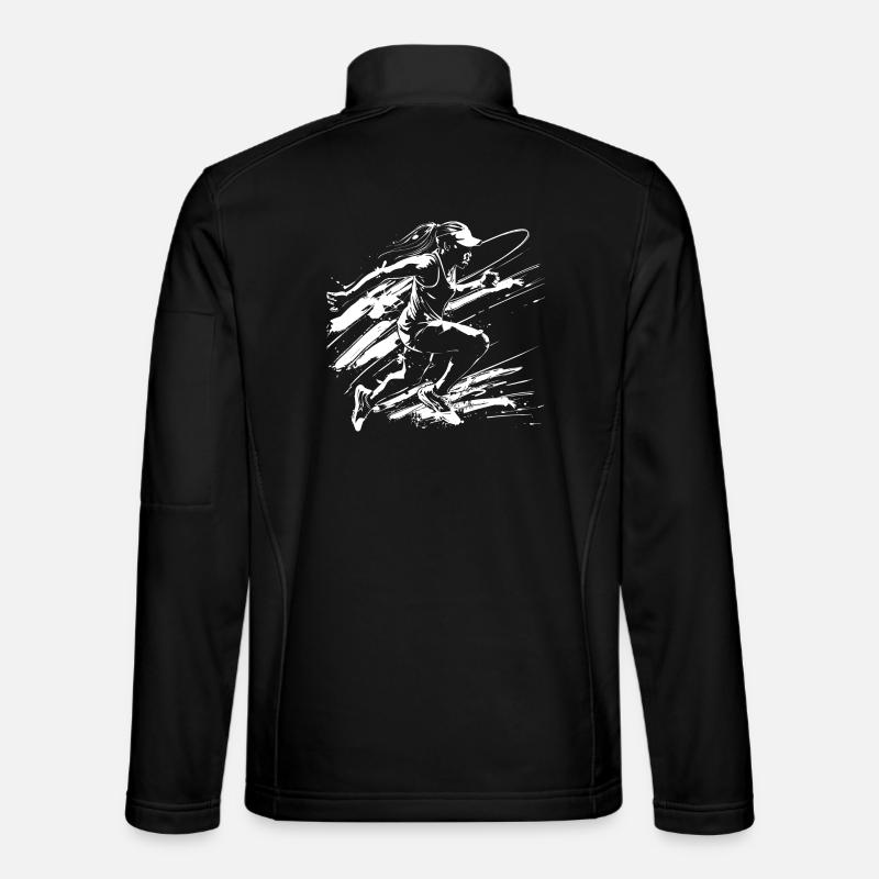 Runner Street Art - Unisex Softshell Jacket - black