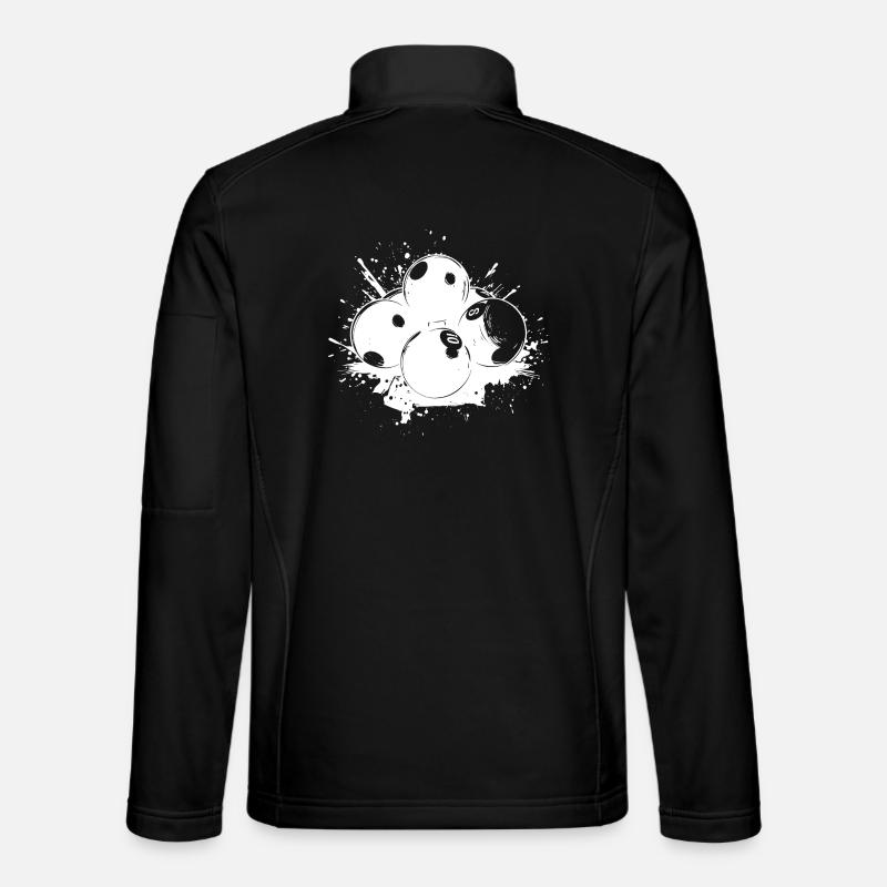 Billiard Balls Graffiti - Unisex Softshell Jacket - black