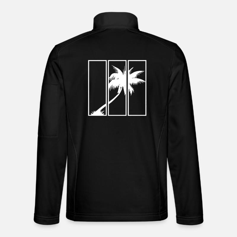 Holiday View (White) - Unisex Softshell Jacket - black