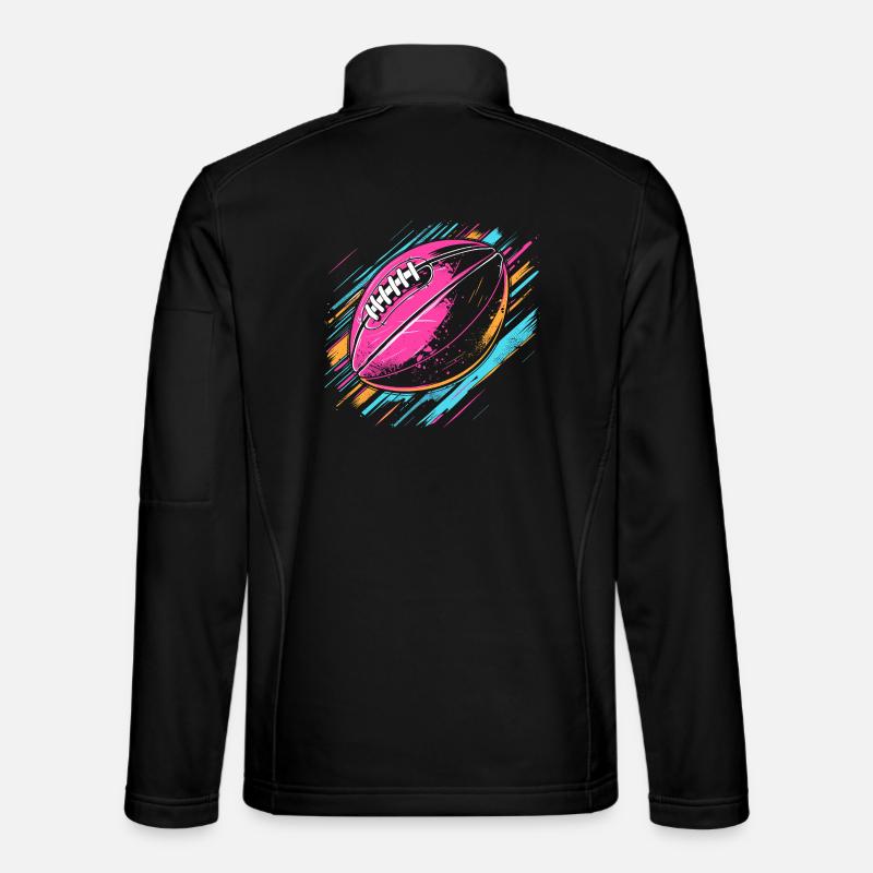 Football Ball Graffiti - Unisex Softshelljacke - Schwarz