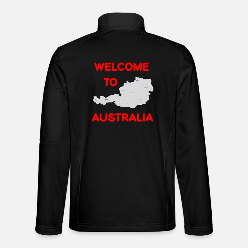 Welcome design Austria and Australia Unisex Softshell Jacket