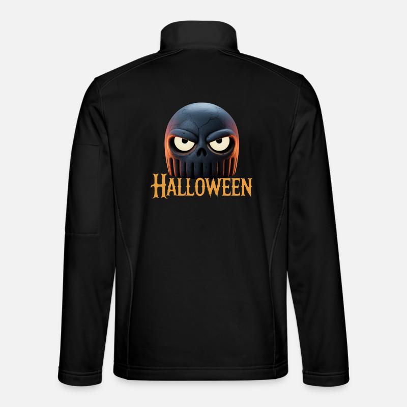 Feuer Schädel Halloween | Hexe süsses oder saures Unisex Softshelljacke