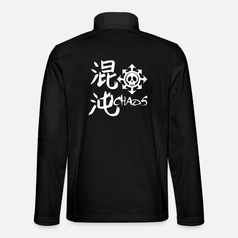 Ordet kaos på japansk - Unisex softshelljakke - sort