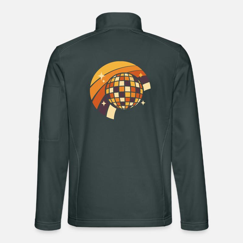 Discokugel Retro Party 80er Geschenk Unisex Softshelljacke