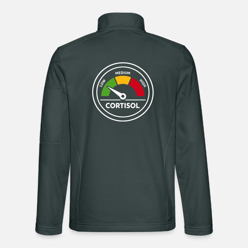 Cortisol Meter Funny Hormones Gift Unisex Softshell Jacket