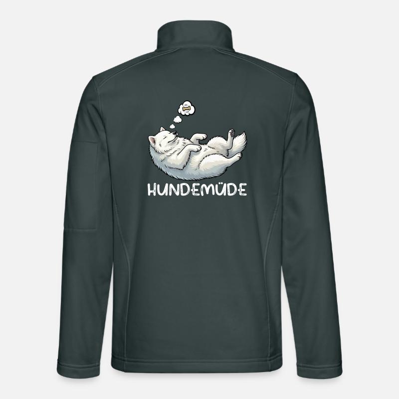 Dog Tired Samoyed Samoyed Owner Samoyed Dog Unisex Softshell Jacket