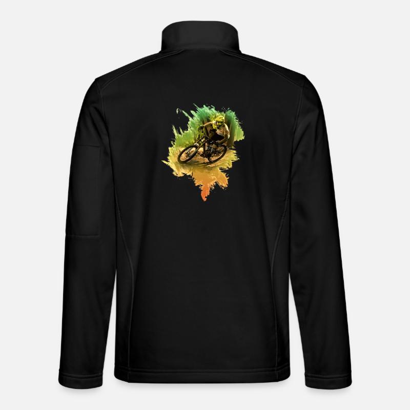 Mountain Bike | Bicycle | Cycling | Downhill - Unisex Softshell Jacket - black