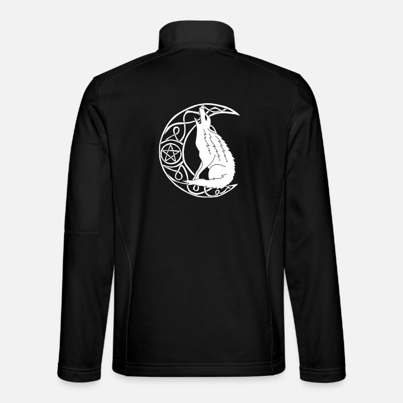 Howling of the white wolf - Unisex Softshell Jacket - black