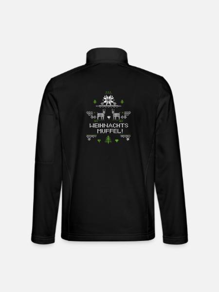 Christmas grouch, Ugly Christmas - Unisex Softshell Jacket - black