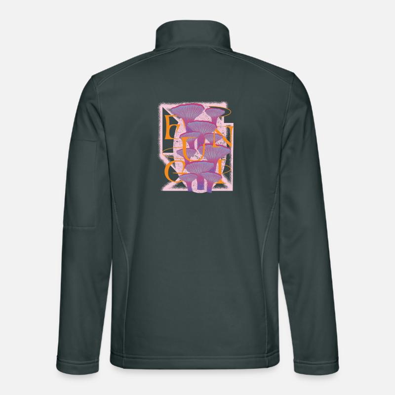 Psychedelic Fungi Bloom Unisex Softshell Jacket