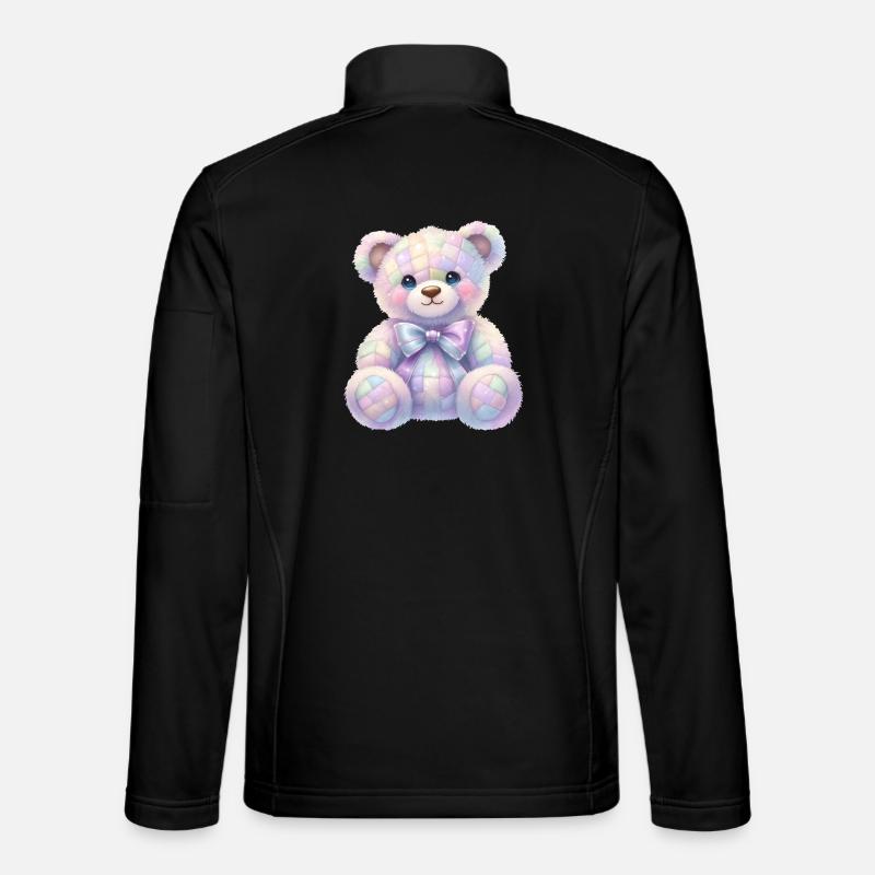Coquette Ours Pailleté 🧸 Veste en tissu softshell Unisexe