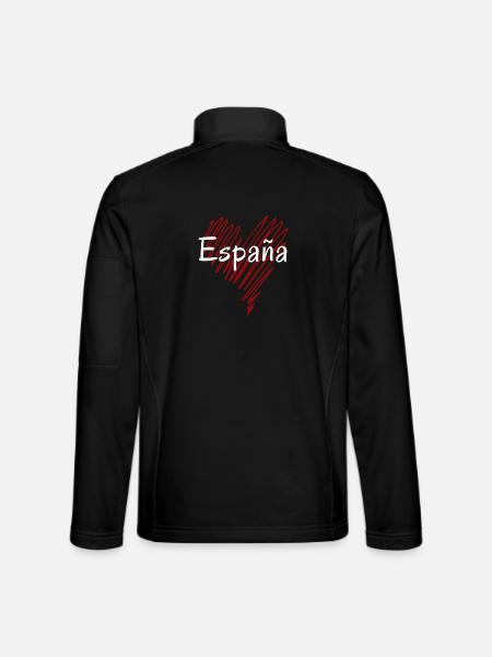 I love Spain, Spanish pride - Unisex Softshell Jacket - black