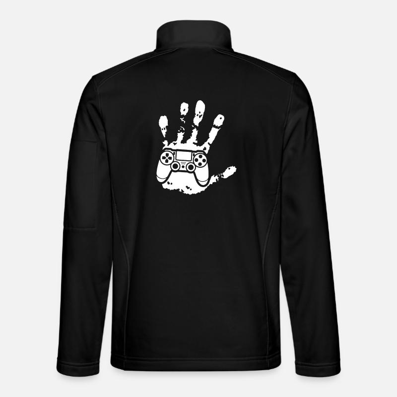 Der Gamer in dir (weiß) - Unisex Softshelljacke - Schwarz