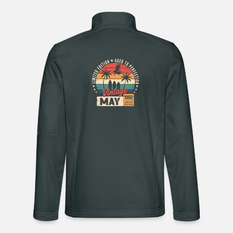 Special anniversary with this design May 1982 Unisex Softshell Jacket