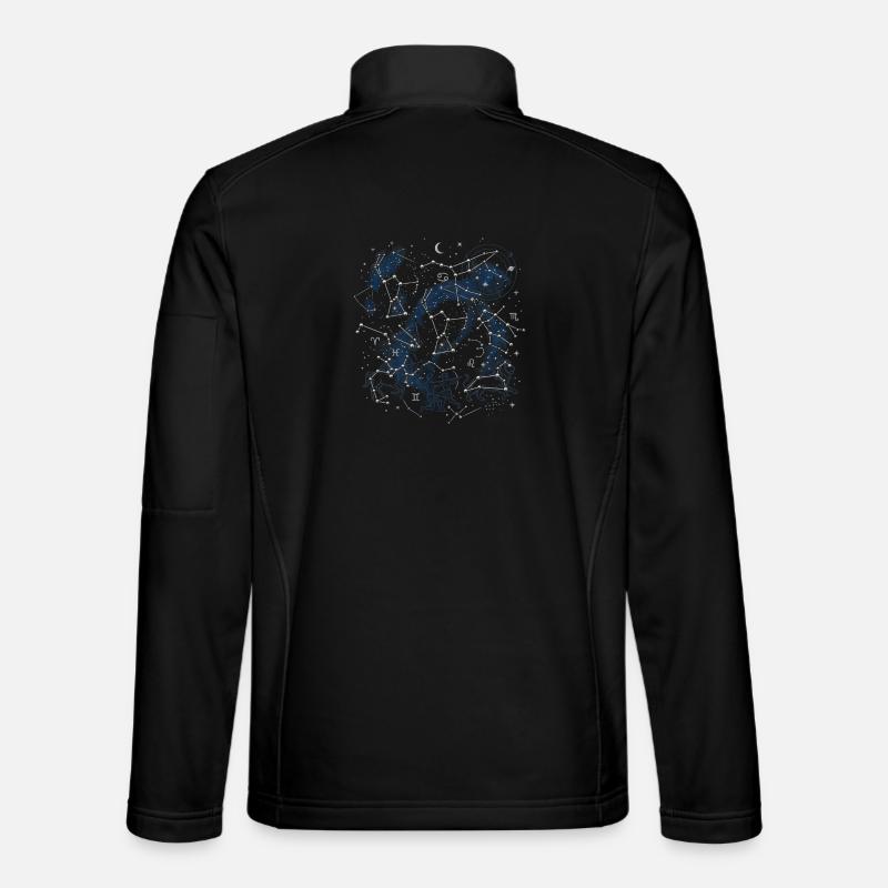 Star Map - Unisex Softshell Jacket - black