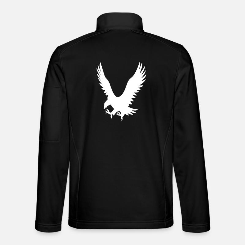 Eagles on attack - Unisex Softshell Jacket - black