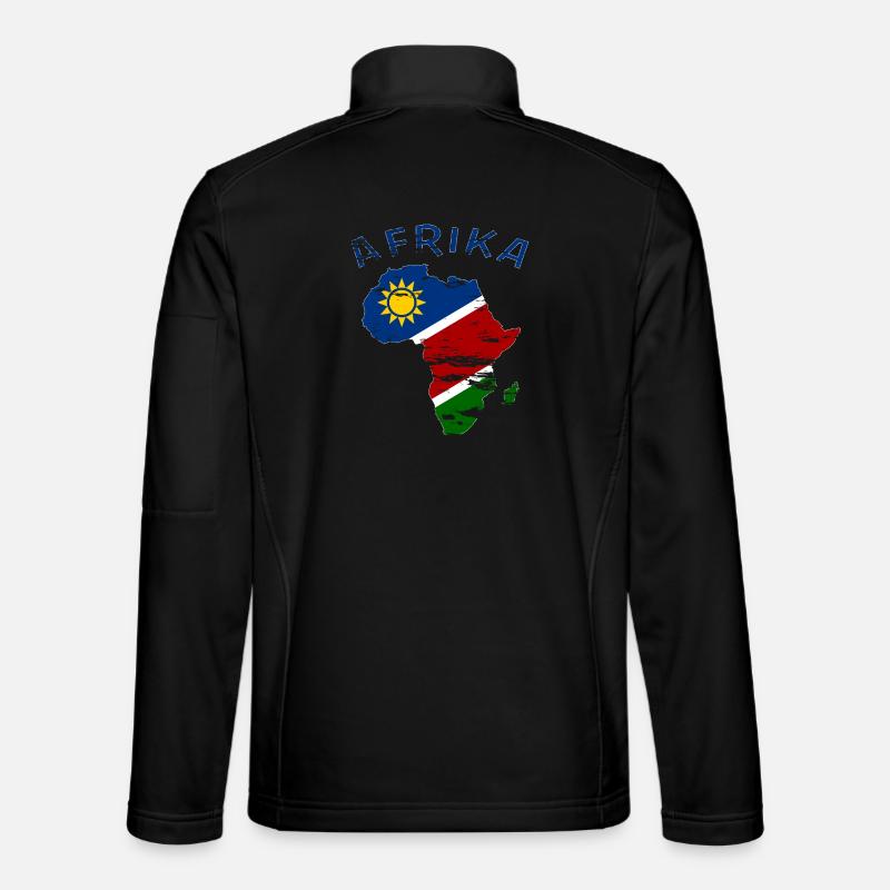 Namibia Map of Africa used - Unisex Softshell Jacket - black