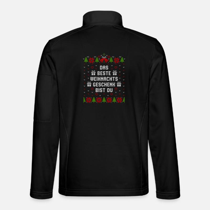 Das beste Weihnachtsgeschenk bist Du - Unisex Softshelljacke - Schwarz