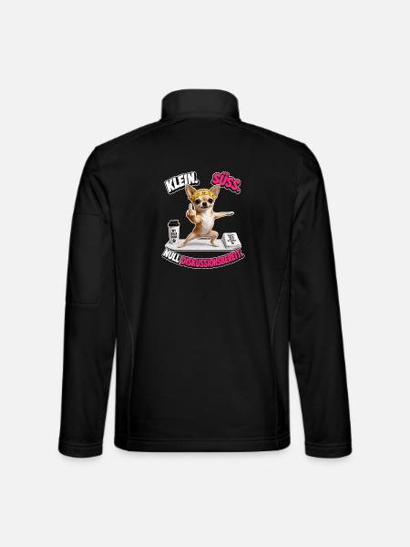 Klein süss und nicht diskutierbar - Unisex Softshelljacke - Schwarz - Hinten
