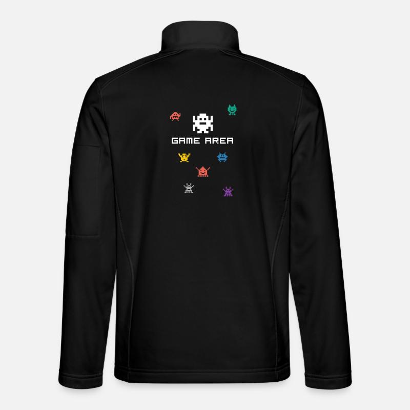 zone de jeu pixel nerd pc konsole retro gamer Monste Veste en tissu softshell Unisexe