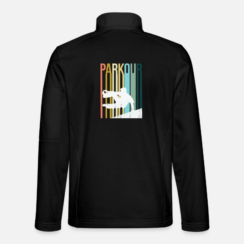 Parkour Retro - Unisex Softshell Jacket - black