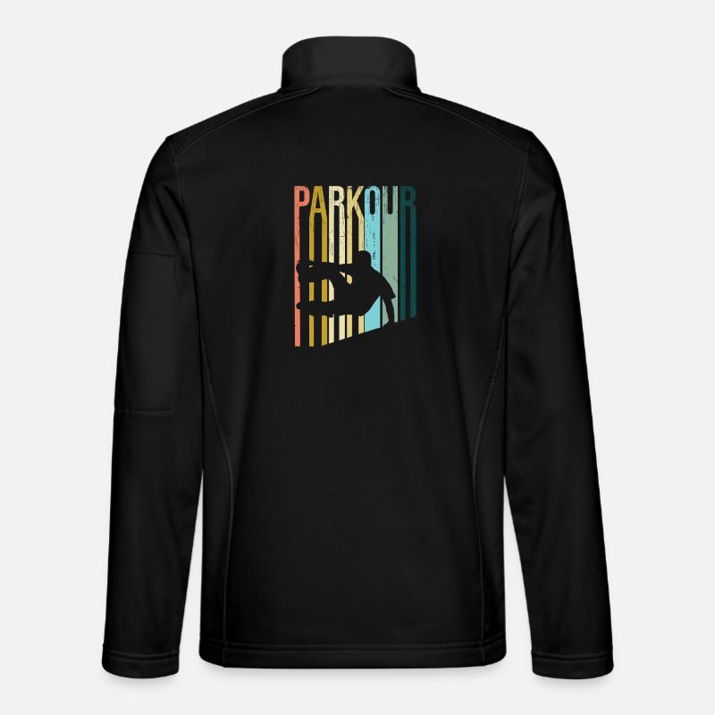 Parkour Rétro Veste en tissu softshell Unisexe