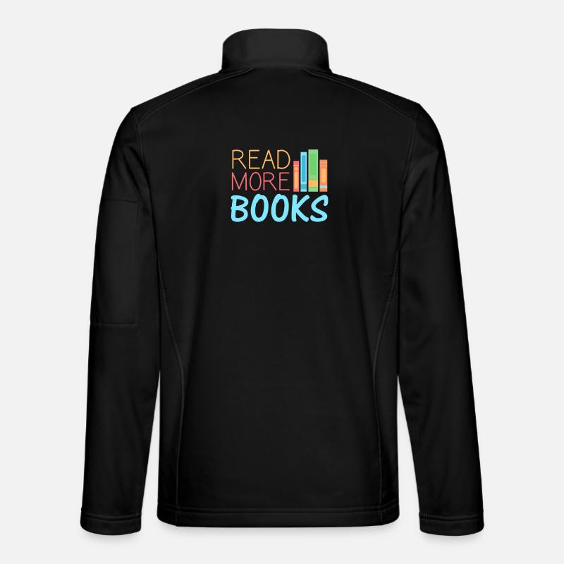 Bücher lesen Buch - Unisex Softshelljacke - Schwarz