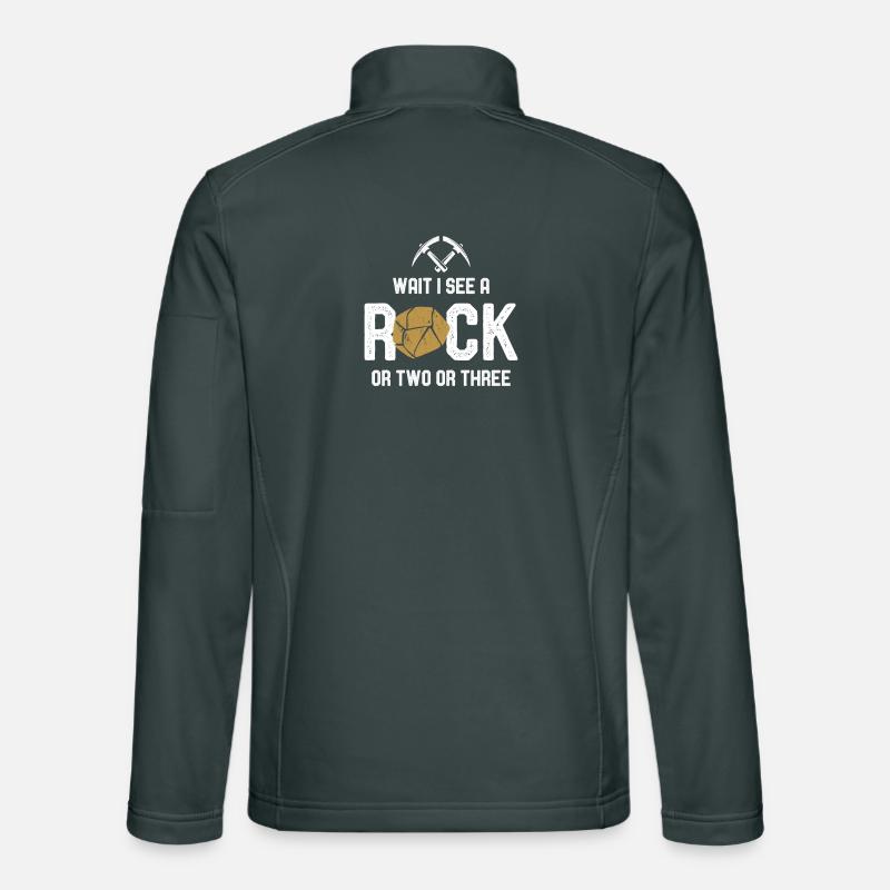 Wait I See A Rock Unisex Softshell Jacket