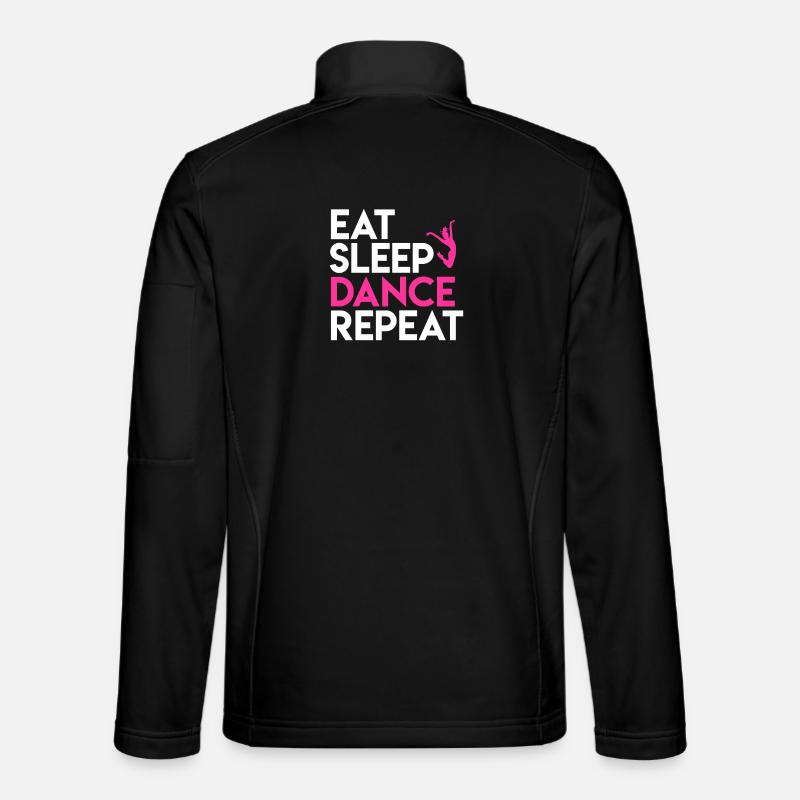 Dance and Life Motto Design - Unisex Softshell Jacket - black