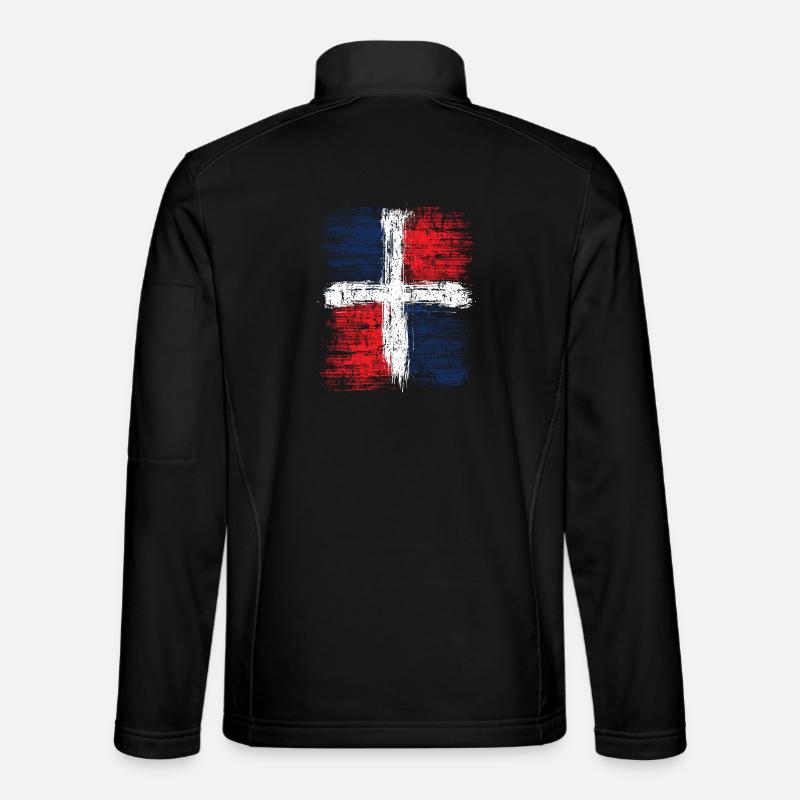 Dominikanische Republik - Unisex Softshelljacke - Schwarz